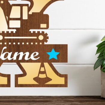 Intra απο ξύλο plywood  Χρώμα wenge 3mm-4mm πάχος - Digger Capital Monogram Letter X Δίασταση 30x20 cm INTRAFABR-79193285 - Image 1