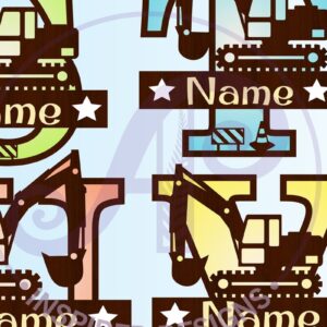 Intra απο ξύλο plywood  Χρώμα wenge 3mm-4mm πάχος - Digger Monogram Letter 3 Layers Δίασταση 30x20 cm INTRAFABR-109736756