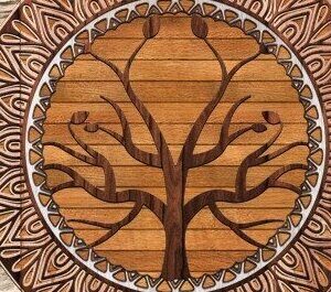 Intra απο ξύλο plywood  Χρώμα wenge 3mm-4mm πάχος - Digital Multilayer Craft Tree Δίασταση 20x20 cm INTRAFABR-109736866