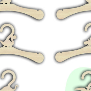 Intra απο ξύλο plywood  Χρώμα wenge 3mm-4mm πάχος - Dino Baby Hangers , Κρεμάστρα Δίασταση 20x20 cm INTRAFABR-79646476