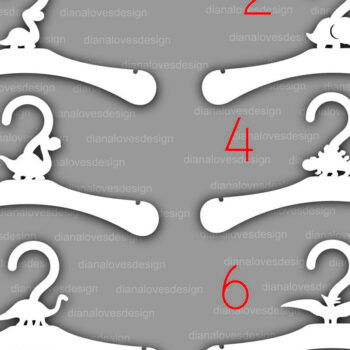 Intra απο ξύλο plywood  Χρώμα wenge 3mm-4mm πάχος - Dino Baby Hangers , Κρεμάστρα Δίασταση 20x20 cm INTRAFABR-79646476 - Image 4