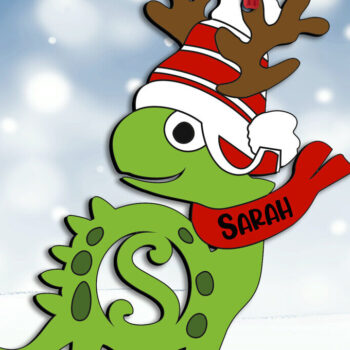 Intra απο ξύλο plywood  Χρώμα wenge 3mm-4mm πάχος - Χριστουγεννιάτικο στολίδι Dino Letter S Δίασταση 6x6 cm INTRAFABR-74399205 - Image 3