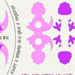 Intra απο ξύλο plywood  Χρώμα wenge 3mm-4mm πάχος - Πακέτο Holders Dino Lollipop Δίασταση 30x20 cm INTRAFABR-124512689