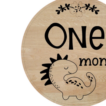 Intra απο ξύλο plywood  Χρώμα wenge 3mm-4mm πάχος - Dino Milestone Rounds Δίασταση 20x20 cm INTRAFABR-124512785 - Image 1