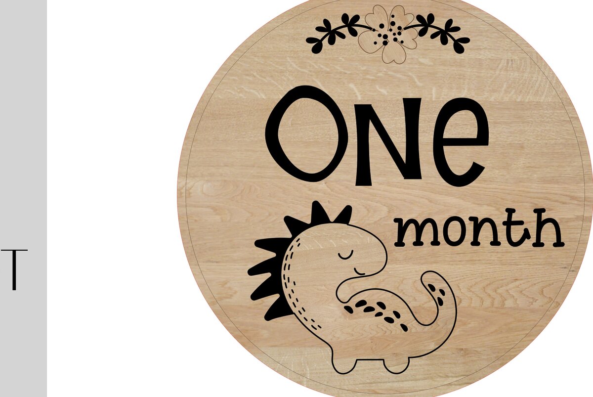 Intra απο ξύλο plywood  Χρώμα wenge 3mm-4mm πάχος - Dino Milestone Rounds Δίασταση 20x20 cm INTRAFABR-124512785