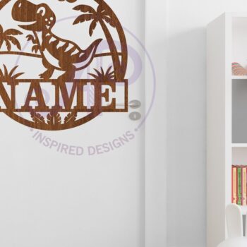 Intra απο ξύλο plywood  Χρώμα wenge 3mm-4mm πάχος - Σήμα ονόματος Dino T Rex Δίασταση 30x20 cm INTRAFABR-77017999 - Image 4