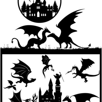 Intra απο ξύλο plywood  Χρώμα wenge 3mm-4mm πάχος - Dinosaur and Halloween Δίασταση 15x15 cm INTRAFABR-90039984 - Image 1