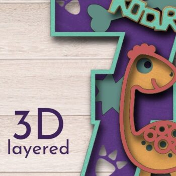 Intra απο ξύλο plywood  Χρώμα wenge 3mm-4mm πάχος - για τα γενέθλια του δεινοσαύρου 7 Δίασταση 20x20 cm INTRAFABR-90039442 - Image 1