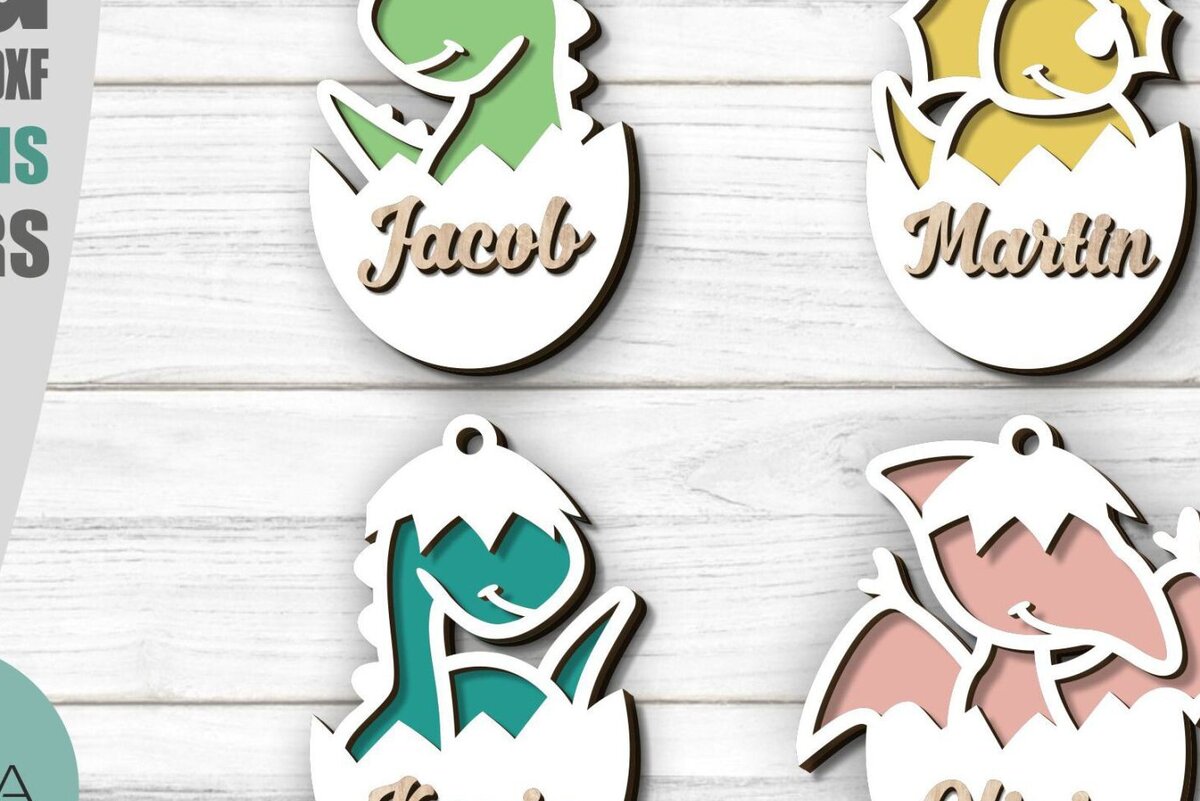 Intra απο ξύλο plywood  Χρώμα wenge 3mm-4mm πάχος - Δεινόσαυρος Πασχαλινό δώρο Ετικέτες , Laser Δίασταση 15x15 cm INTRAFABR-50898723