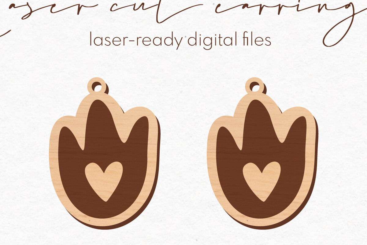 Intra απο ξύλο plywood  Χρώμα wenge 3mm-4mm πάχος - Σκουλαρίκια με ίχνος δεινοσαύρου | Δίασταση 3x3 cm INTRAFABR-77428654