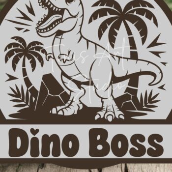 Intra απο ξύλο plywood  Χρώμα wenge 3mm-4mm πάχος - Σήμα ονόματος δεινοσαύρου , Laser δεινοσαύρων Δίασταση 20x20 cm INTRAFABR-99135995 - Image 1