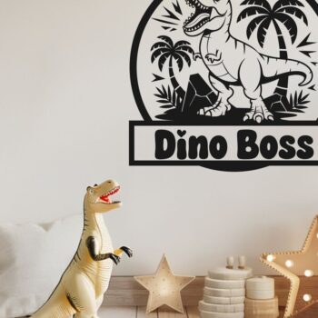 Intra απο ξύλο plywood  Χρώμα wenge 3mm-4mm πάχος - Σήμα ονόματος δεινοσαύρου , Laser δεινοσαύρων Δίασταση 20x20 cm INTRAFABR-99135995 - Image 3