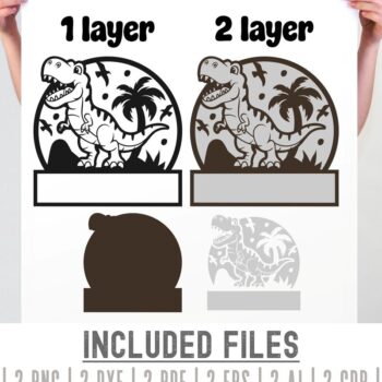 Intra απο ξύλο plywood  Χρώμα wenge 3mm-4mm πάχος - Σήμα ονόματος δεινοσαύρου , Laser δεινοσαύρων Δίασταση 40x50 cm INTRAFABR-99136014 - Image 5