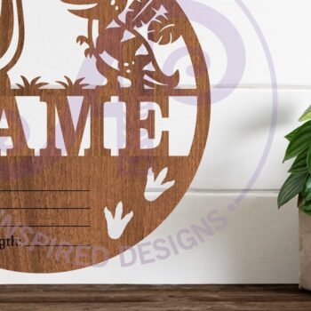 Intra απο ξύλο plywood  Χρώμα wenge 3mm-4mm πάχος - Στατιστικά νεογέννητου μωρού δεινοσαύρου, σημάδι γέννησης Δίασταση 30x20 cm INTRAFABR-99136058 - Image 1