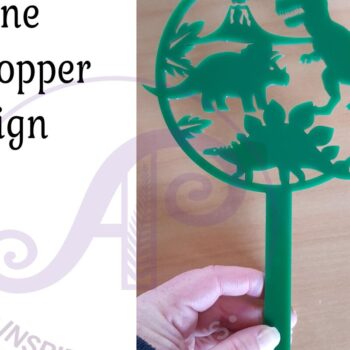 Intra απο ξύλο plywood  Χρώμα wenge 3mm-4mm πάχος - Δεινόσαυρος Scene Cake Topper Δίασταση 30x20 cm INTRAFABR-82392309 - Image 2