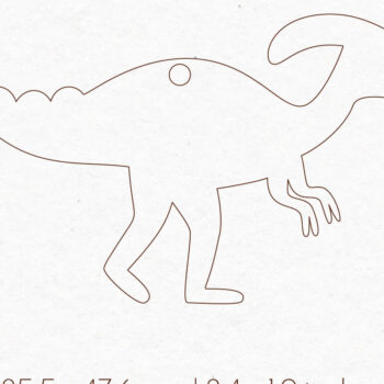 Intra απο ξύλο plywood Χρώμα wenge 3mm-4mm πάχος - Σκουλαρίκια Dinosaur Silhouette | Δίασταση 3x3 cm INTRAFABR-116818078 - Image 2