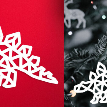 Intra απο ξύλο plywood Χρώμα wenge 3mm-4mm πάχος - Χριστουγεννιάτικο λέιζερ Dinosaur Stegosaurus Δίασταση 30x20 cm INTRAFABR-56011450 - Image 2