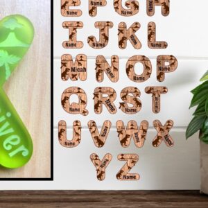 Intra απο ξύλο plywood  Χρώμα wenge 3mm-4mm πάχος - Κλειδί σχεδίων επιστολών με θέμα το Dinosaur Δίασταση 30x20 cm INTRAFABR-120037194