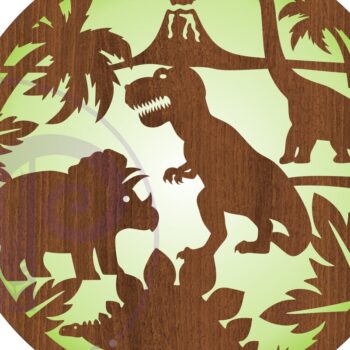 Intra απο ξύλο plywood  Χρώμα wenge 3mm-4mm πάχος - Επιγραφή Dinosaur Wall Art, . Διάνυσμα Δίασταση 40x50 cm INTRAFABR-78792881 - Image 3