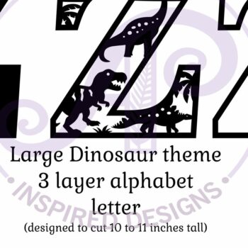 Intra απο ξύλο plywood Χρώμα wenge 3mm-4mm πάχος - Dinosaurs Large Z Wall Letter 3 Layer Δίασταση 30x20 cm INTRAFABR-70518767 - Image 2