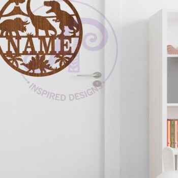 Intra απο ξύλο plywood  Χρώμα wenge 3mm-4mm πάχος - Δεινοσαύρων όνομα Laser Δίασταση 30x20 cm INTRAFABR-112013784 - Image 4