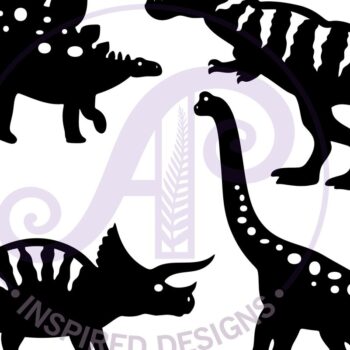 Intra απο ξύλο plywood  Χρώμα wenge 3mm-4mm πάχος - Σχήματα κοπής με λέιζερ Silhouette Dinosaurs 4 Δίασταση 30x20 cm INTRAFABR-38104653 - Image 4