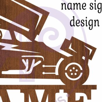 Intra απο ξύλο plywood  Χρώμα wenge 3mm-4mm πάχος - Σήμα ονόματος αυτοκινήτου Dirt Racer Sprint Δίασταση 30x20 cm INTRAFABR-84109055 - Image 3