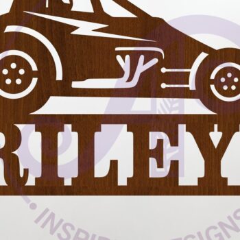 Intra απο ξύλο plywood  Χρώμα wenge 3mm-4mm πάχος - Σήμα Dirt Racer Sprint Car Without Wings Δίασταση 40x50 cm INTRAFABR-84108229 - Image 1