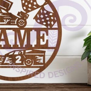 Intra απο ξύλο plywood  Χρώμα wenge 3mm-4mm πάχος - Dirt Racing Cars Σήμα ονόματος Δίασταση 30x20 cm INTRAFABR-84108295