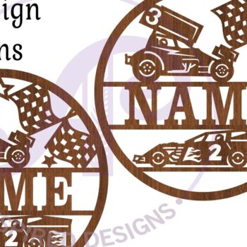 Intra απο ξύλο plywood  Χρώμα wenge 3mm-4mm πάχος - Dirt Racing Cars Σήμα ονόματος Δίασταση 30x20 cm INTRAFABR-84108295 - Image 4