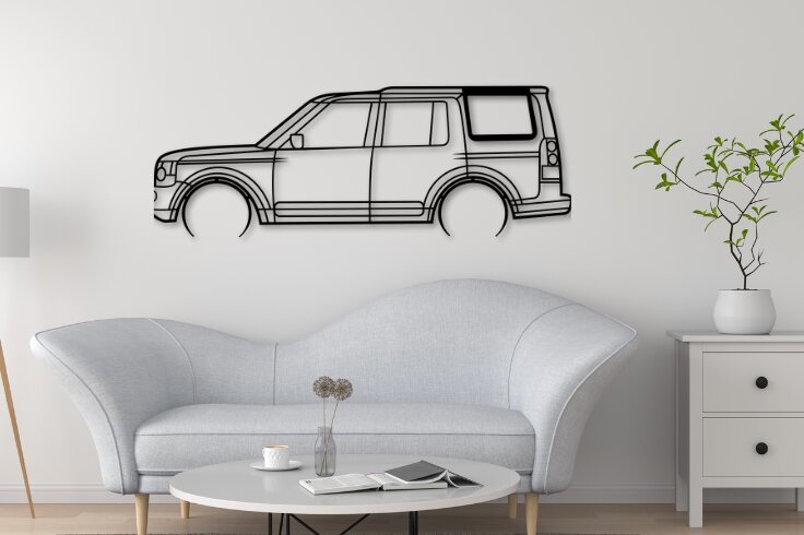 Intra απο ξύλο plywood  Χρώμα wenge 3mm-4mm πάχος - Discovery 4 Car Silhouette Δίασταση 20x20 cm INTRAFABR-84108106