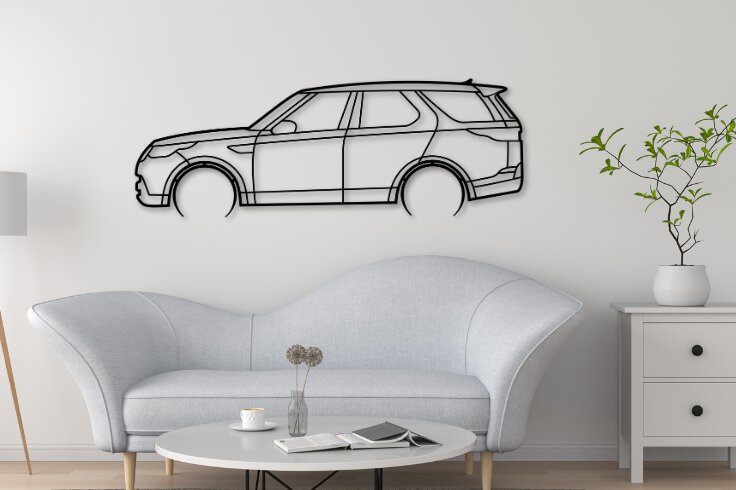 Intra απο ξύλο plywood  Χρώμα wenge 3mm-4mm πάχος - Discovery 5 Car Silhouette Δίασταση 20x20 cm INTRAFABR-84109663