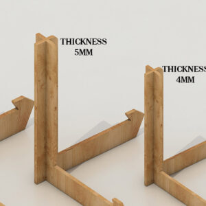 Intra απο ξύλο plywood  Χρώμα wenge 3mm-4mm πάχος - Πιατοθήκη πλαισίου πιάτων, Οθόνη πλαισίου Δίασταση 30x20 cm INTRAFABR-113411775