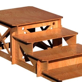 Intra απο ξύλο plywood  Χρώμα wenge 3mm-4mm πάχος - Βάση οθόνης Δίασταση 391x175 cm INTRAFABR-67421251 - Image 2