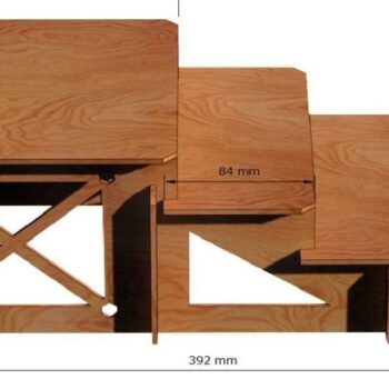 Intra απο ξύλο plywood  Χρώμα wenge 3mm-4mm πάχος - Βάση οθόνης Δίασταση 391x175 cm INTRAFABR-67421251 - Image 4