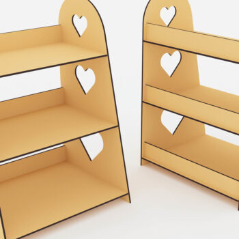 Intra απο ξύλο plywood  Χρώμα wenge 3mm-4mm πάχος - Εμφάνιση βάσης 3 ραφιού Δίασταση 250x200 cm INTRAFABR-103439770 - Image 3