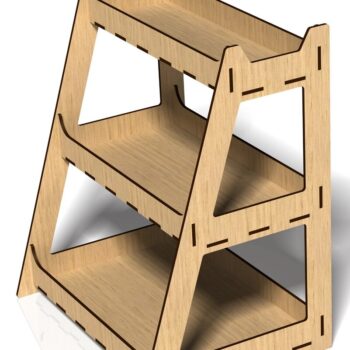 Intra απο ξύλο plywood  Χρώμα wenge 3mm-4mm πάχος - Βάση οθόνης, θήκη, Stander Δίασταση 20x20 cm INTRAFABR-120357827 - Image 2