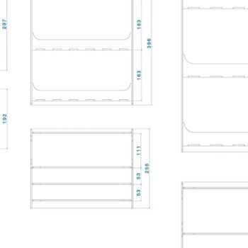 Intra απο ξύλο plywood  Χρώμα wenge 3mm-4mm πάχος - Βάση οθόνης, θήκη, Stander Δίασταση 20x20 cm INTRAFABR-120357827 - Image 5