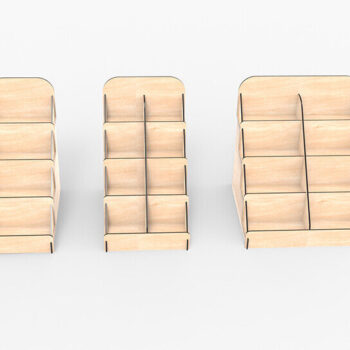 Intra απο ξύλο plywood Χρώμα wenge 3mm-4mm πάχος - Εμφάνιση υ κοπής με λέιζερ βάσης Δίασταση 30x20 cm INTRAFABR-121542102 - Image 2