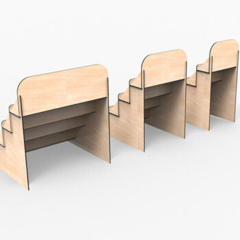 Intra απο ξύλο plywood Χρώμα wenge 3mm-4mm πάχος - Εμφάνιση υ κοπής με λέιζερ βάσης Δίασταση 30x20 cm INTRAFABR-121542102 - Image 4