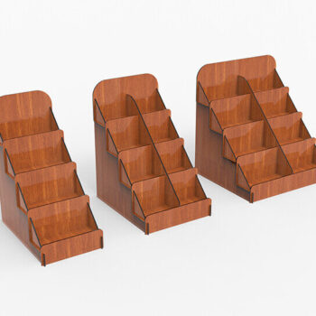 Intra απο ξύλο plywood Χρώμα wenge 3mm-4mm πάχος - Εμφάνιση υ κοπής με λέιζερ βάσης Δίασταση 30x20 cm INTRAFABR-121542102 - Image 5