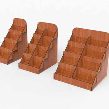 Intra απο ξύλο plywood Χρώμα wenge 3mm-4mm πάχος - Εμφάνιση υ κοπής με λέιζερ βάσης Δίασταση 30x20 cm INTRAFABR-121542102 - Image 6