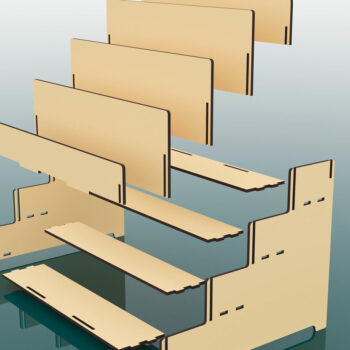 Intra απο ξύλο plywood  Χρώμα wenge 3mm-4mm πάχος - Εμφάνιση αρχείων κοπής με λέιζερ βάσης Δίασταση 300x262 cm INTRAFABR-120635754 - Image 3