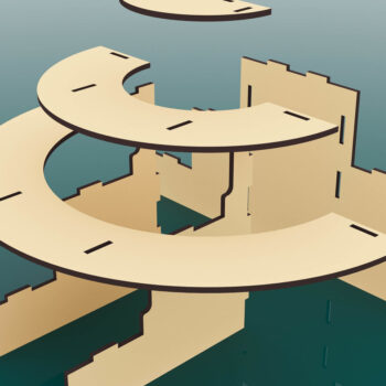 Intra απο ξύλο plywood  Χρώμα wenge 3mm-4mm πάχος - Εμφάνιση αρχείων κοπής με λέιζερ βάσης Δίασταση 350x175 cm INTRAFABR-123525028 - Image 3