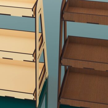 Intra απο ξύλο plywood Χρώμα wenge 3mm-4mm πάχος - Εμφάνιση αρχείων κοπής με λέιζερ βάσης Δίασταση 260x183 cm INTRAFABR-85729187 - Image 2