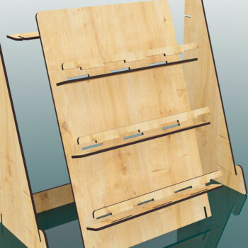 Intra απο ξύλο plywood  Χρώμα wenge 3mm-4mm πάχος - Εμφάνιση αρχείων κοπής με λέιζερ βάσης Δίασταση 260x200 cm INTRAFABR-27642825 - Image 3