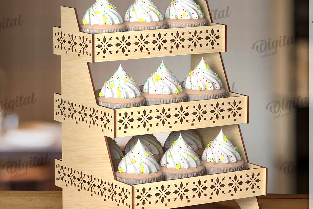 Intra απο ξύλο plywood  Χρώμα wenge 3mm-4mm πάχος - βάσης οθόνης. Ξύλινο σταντ Δίασταση 30x20 cm INTRAFABR-102528004