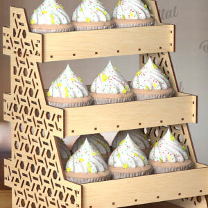 Intra απο ξύλο plywood  Χρώμα wenge 3mm-4mm πάχος - βάσης οθόνης. Ξύλινο σταντ Δίασταση 30x20 cm INTRAFABR-102528010