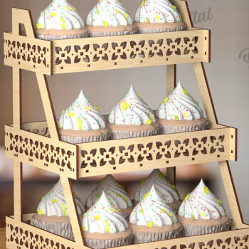 Intra απο ξύλο plywood  Χρώμα wenge 3mm-4mm πάχος - βάσης οθόνης. Ξύλινο σταντ Δίασταση 30x20 cm INTRAFABR-102528014 - Image 1