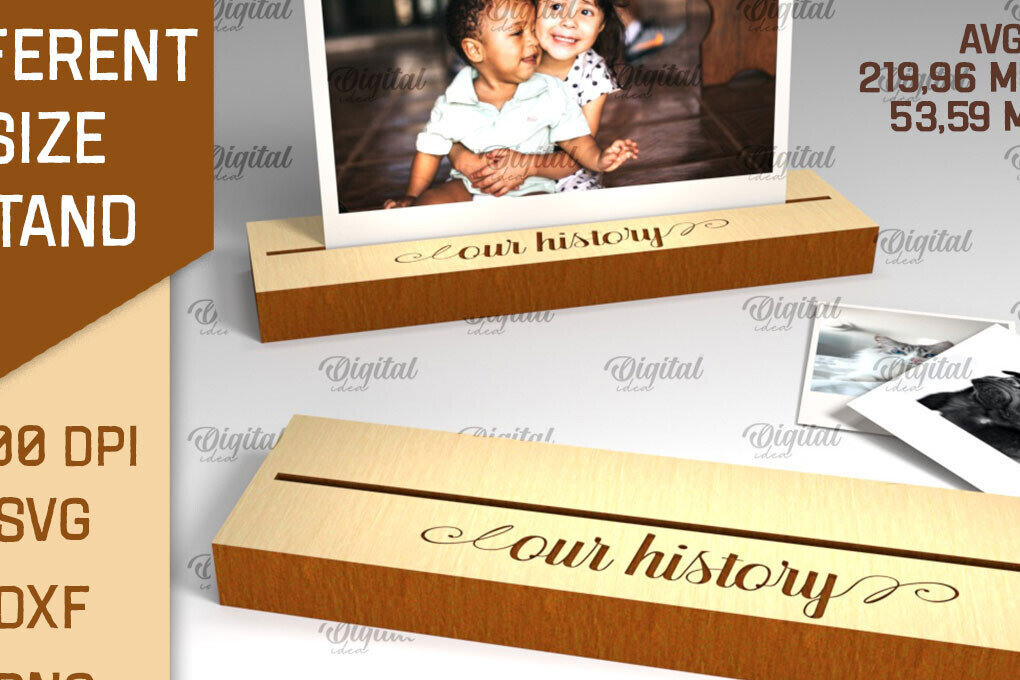 Intra απο ξύλο plywood  Χρώμα wenge 3mm-4mm πάχος - Εμφάνιση Stand LaserCut. Ξύλινη βάση Δίασταση 30x20 cm INTRAFABR-102063032